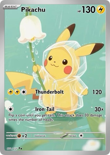Pikachu pokémon card fan - pokémon, made