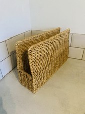 Wicker Magazine Storage Rack