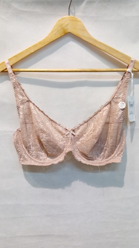 Nude floral lace - floral, underwired