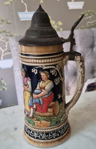 Vintage german beer stein - german,