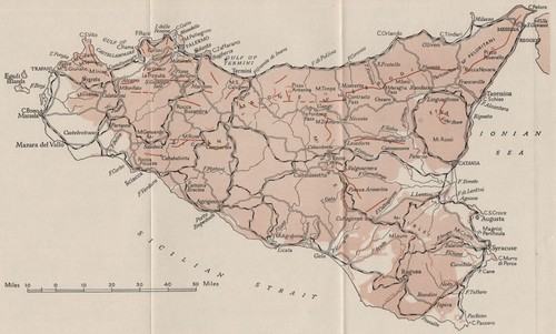 Sicily sketch map ww2 - sketch, royal