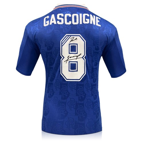 Paul gascoigne signed rangers - signed,