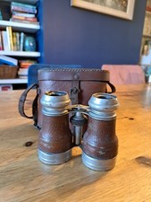 Lumiere Paris Vintage Leather Covered Binoculars