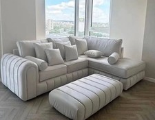 Luxury Lilly Corner Sofa Cream