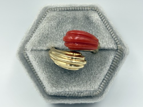 Vintage 14k gold carved - vintage,