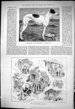 Old Sporting Dramatic News 1883 Greyhound Dog Waterloo Cup Holborn Re Victorian