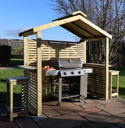 Grill and chill bbq - and, hut