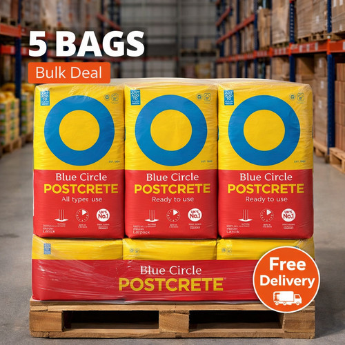 Blue circle postcrete - circle,