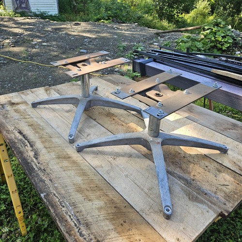 Pair vintage seat - rv, pedestal