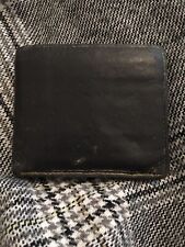 Launer Mens Black Leather Wallet By Appointment To HM The Queen - Needs Clean