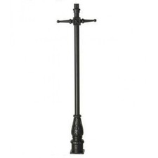Cast Iron Black 1.7m Victorian Garden Lamp Post Column - Ex-Display Post