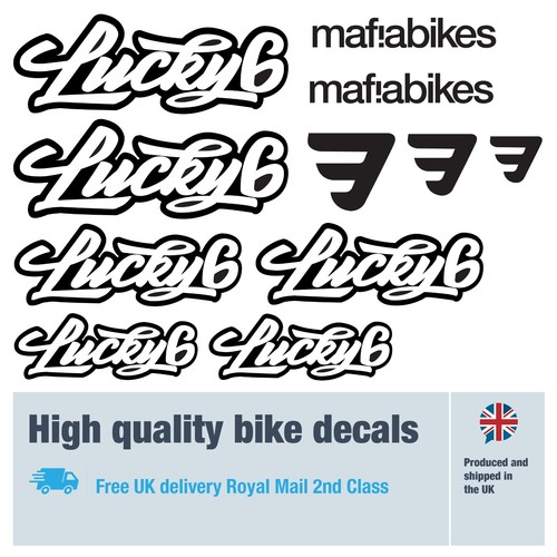 Mafia lucky bike decals with - lucky, 6