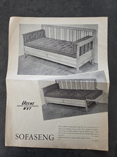 Clipping vintage 1951 danish - clipping,