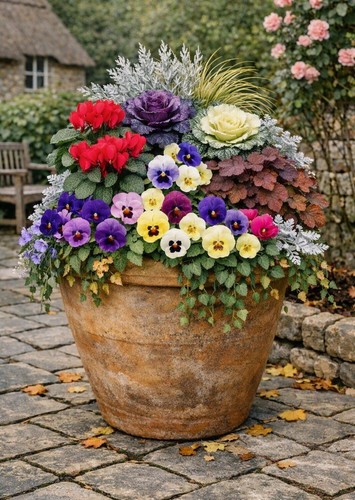 Autumn and winter garden - winter, ready