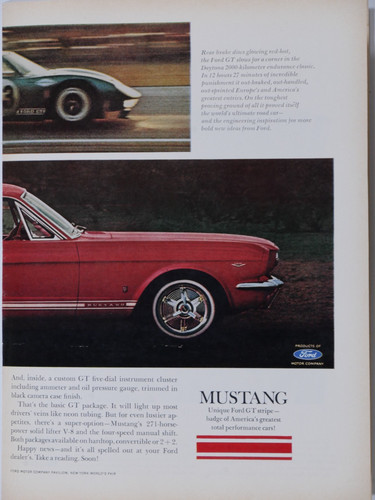 1965 new mustang total - new,