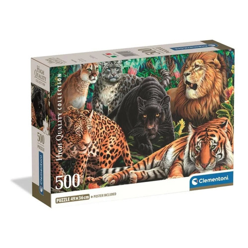 Puzzle 500 wild cats - wild,