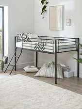 Domino Mid Sleeper Bed Black