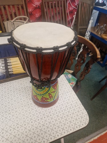 Wooden djembe drums set - wooden,