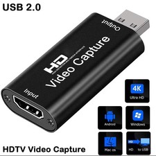 Video Capture Card HDMI To USB HD 1080P Recorder For Game/Live Streaming Tiktok