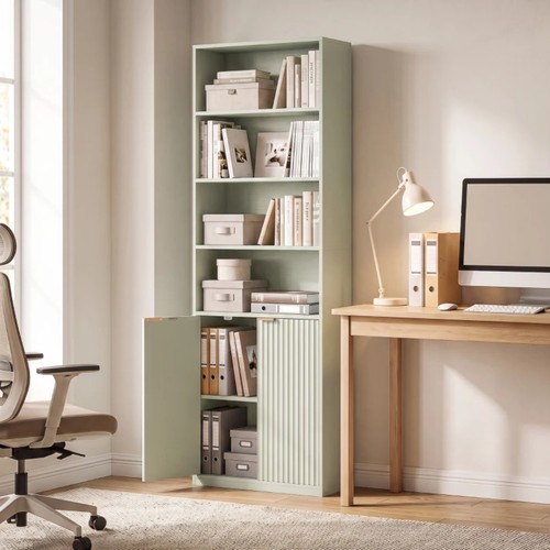 Tall bookcase with - bookcase, cupboard
