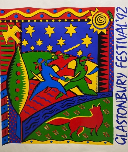Glastonbury festival art - festival, '92