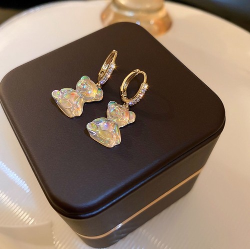 Gold sterling silver crystal - gold,