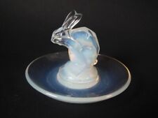 LALIQUE  OPALESCENT RABBIT CENTRE 285, C. 1930. 9.5cm diameter- R.LALIQUE