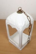 Vintage Large White Ceramic Bird Cage Lantern Ceiling Light Shade Candle Holder