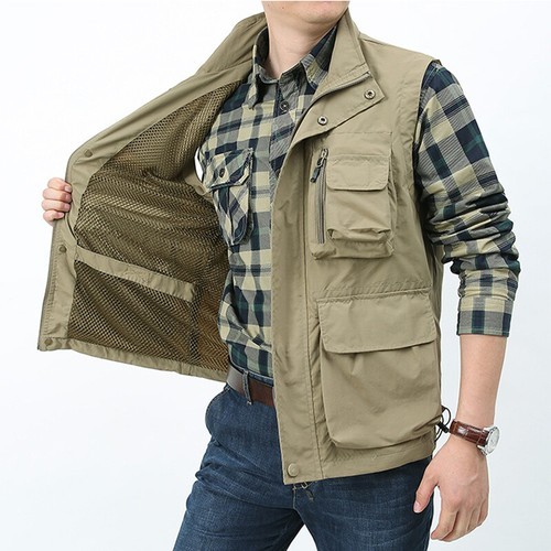 Men waistcoat multi - men, pockets