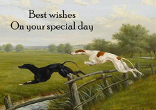 GREYHOUND DOG BIRTHDAY CARD