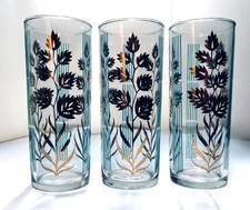 Vintage Floral Glass Tumblers