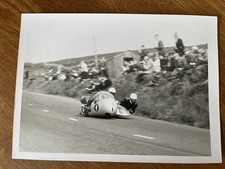Original 1967  TT Races Press Sidecar Photograph 6.5" x 4.5 " Keen Sibbick