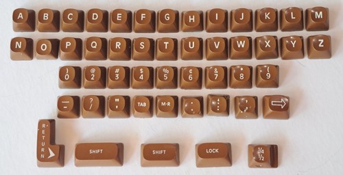 Typewriter plastic keys - 49,
