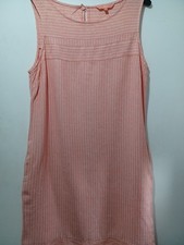 Next Coral Linen Mix Dress
