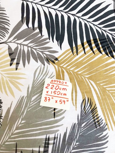 Tropical leaf fabric remnant - fabric,