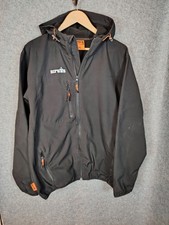 Mens Scruffs Worker Softshell Hardwear Black Jacket with Hood Size XL