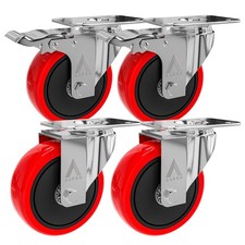 4x 100mm Industrial Castors
