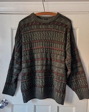 Vintage BHS Dark Green Red