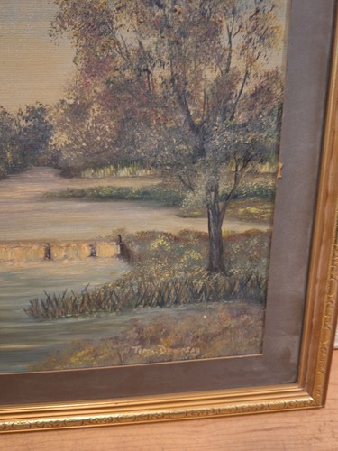 Lot framed landscape pictures - framed,