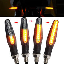 4Pcs Motorcycle 12 LED Amber Turn Signal Light Front Rear Blinker Indicator Lamp