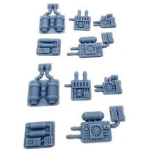 Resin 28mm Sci Fi Wall Panels Set of 10 Greebles Scenery Terrain Bits