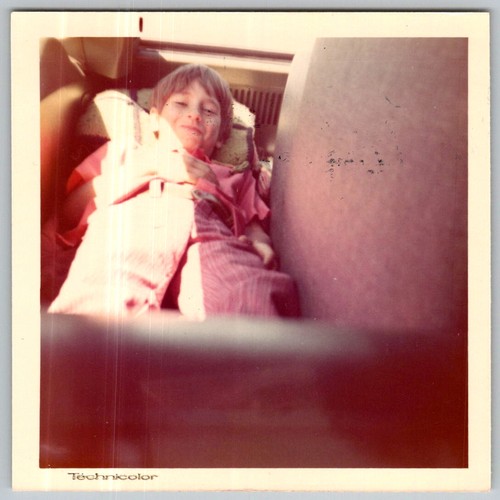 Vtg color snapshot young boy - color,