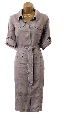 Boden taupe 100 linen - taupe, 100%