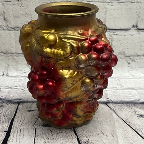 Vintage goofus grape vine - vine, vase