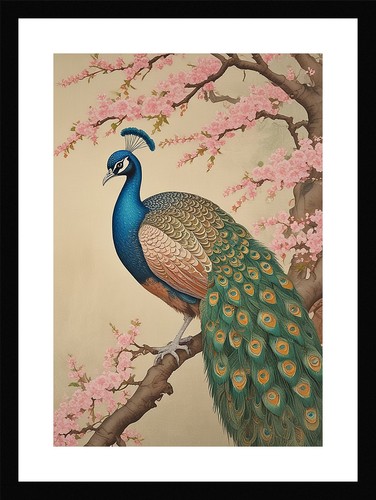 Pristine peacock art print - pristine,