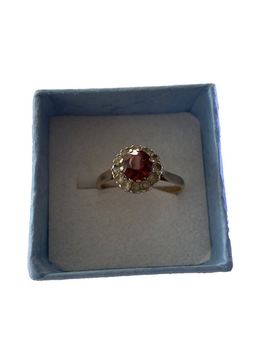 Carat gold garnet ladies - ladies, /