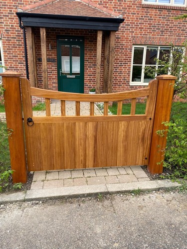Hardwood garden gates - made, to