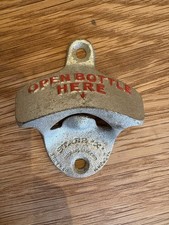 Starr X Wall-Mount Bottle Opener – Cast Metal – Vintage Style – USA Made