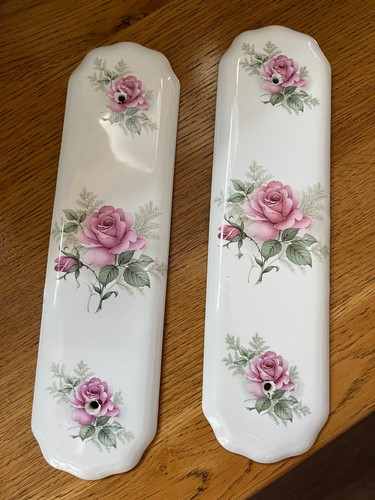 Porcelain rose flowered finger - porcelain,