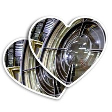 2x Vertical Vinyl Sticker Lighthouse Lens Fraserburgh Scotland UK #51335